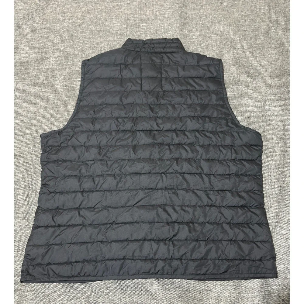 Gap Mens XL Puffer Vest Black ColdControl Water Resistant Ripstop